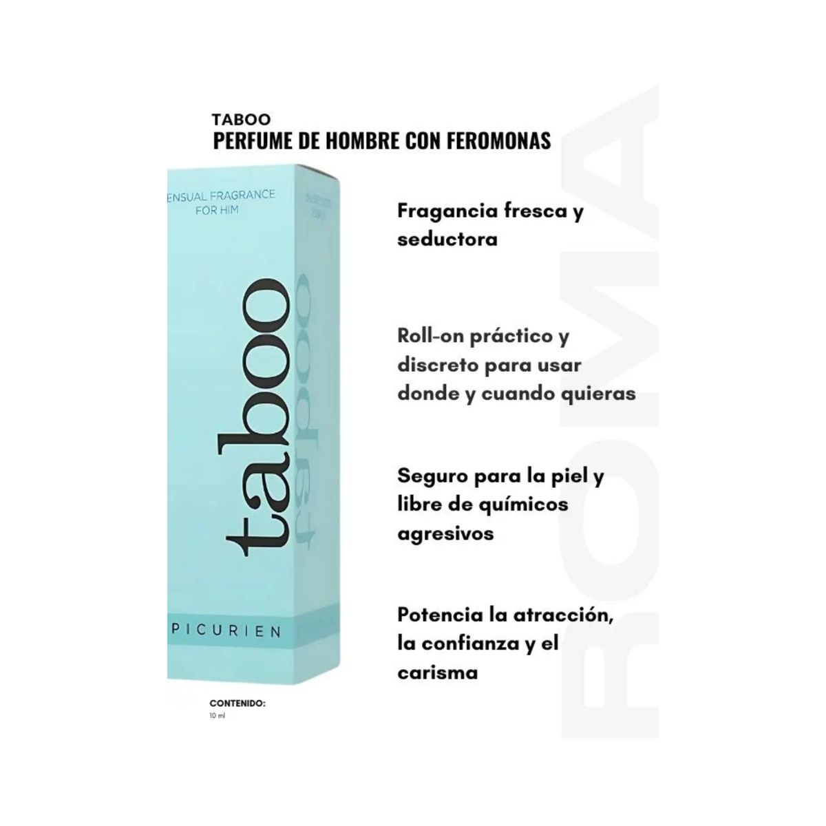 GENERICO - Perfume con Feromonas para Hombre Taboo