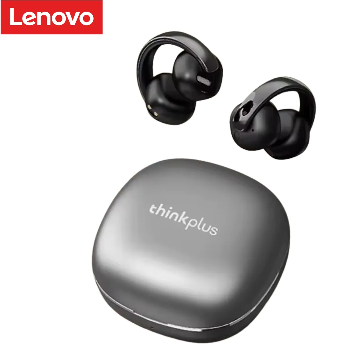 LENOVO - Audífono Lenovo LP38 Clip ear Gris 30h Bluetooth 5.4
