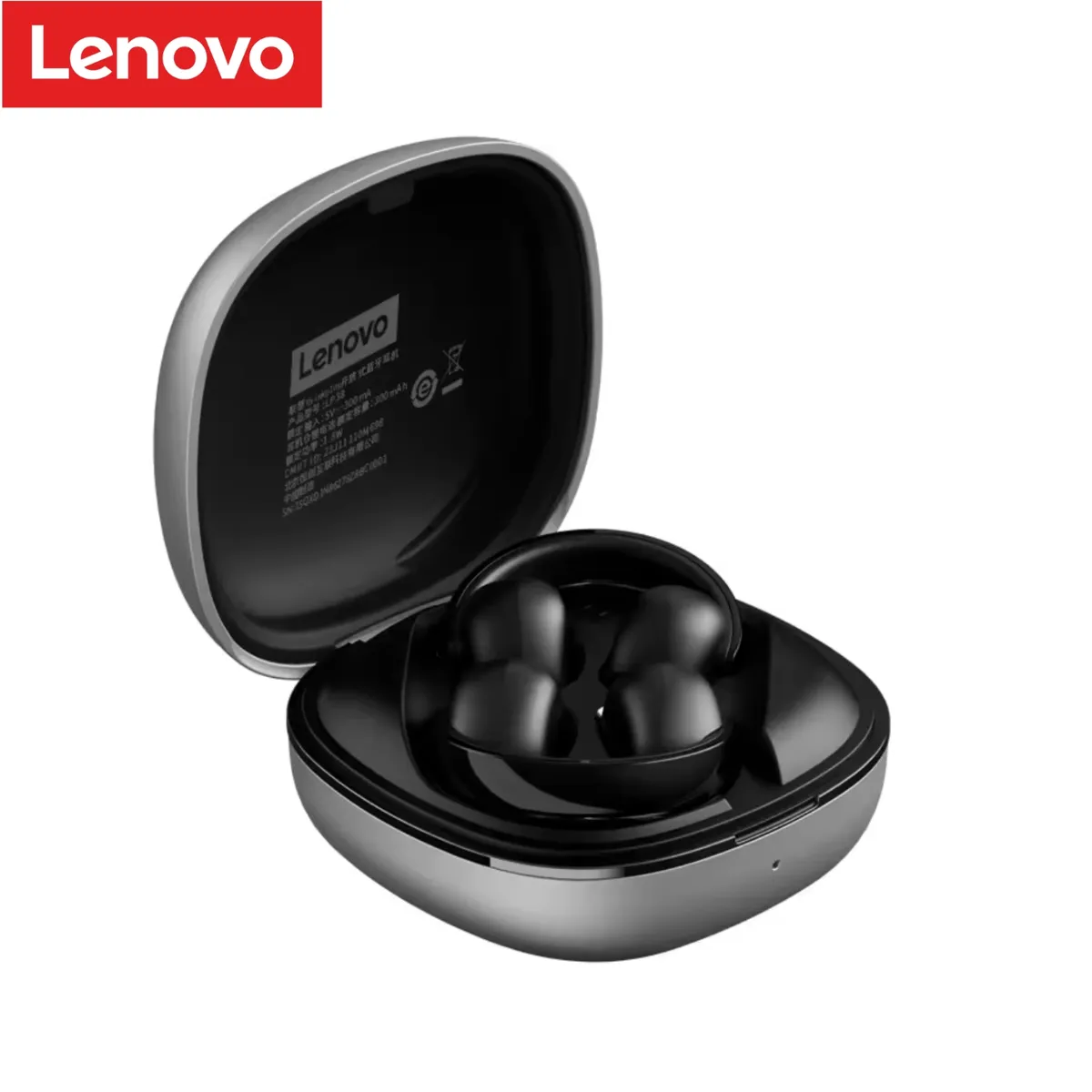 LENOVO - Audífono Lenovo LP38 Clip ear Gris 30h Bluetooth 5.4