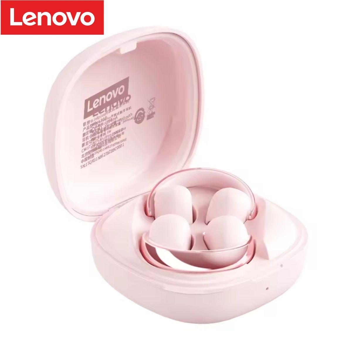 LENOVO - Audífono Lenovo LP38 Clip ear Rosado 30h Bluetooth 5.4