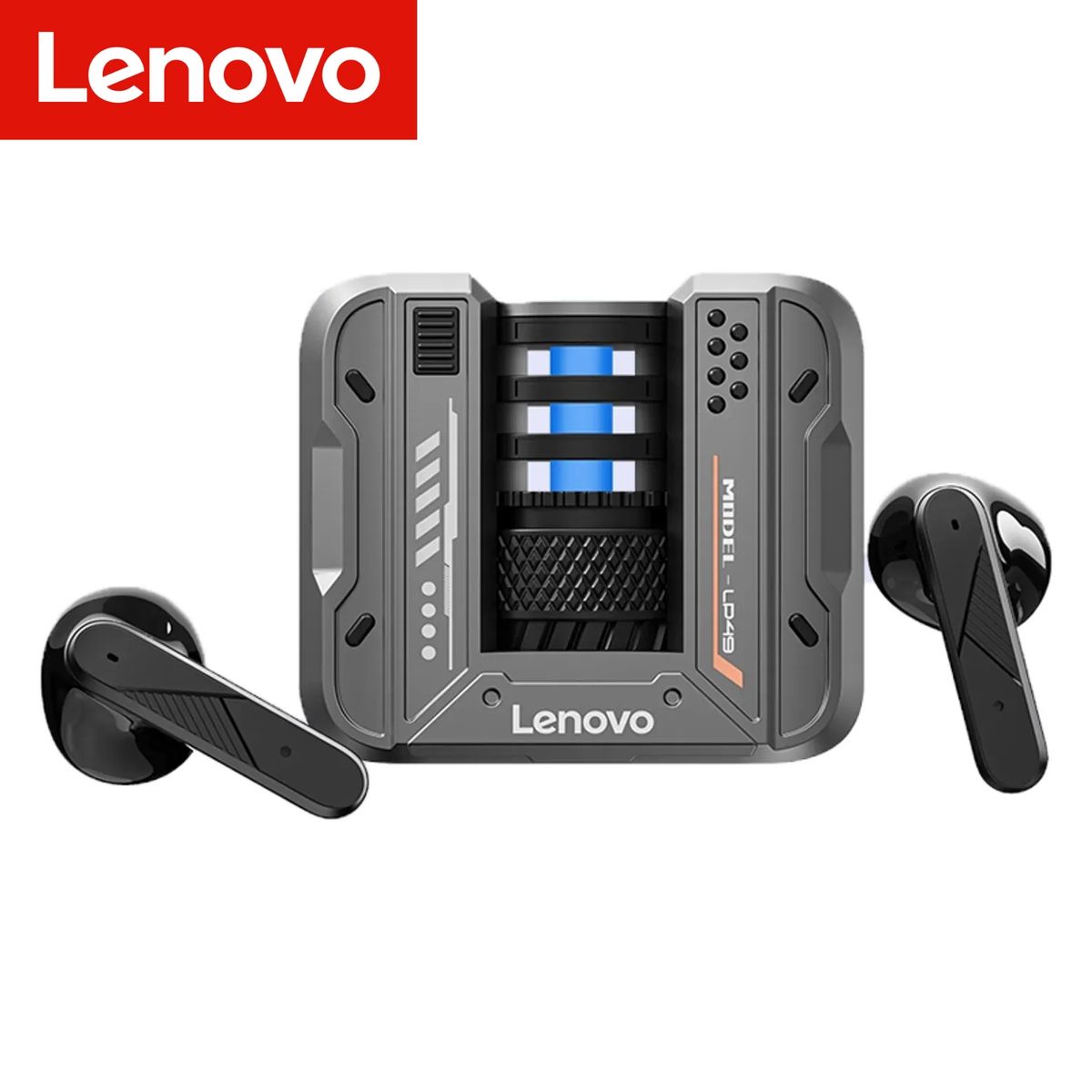 LENOVO - Audífono Lenovo LP49 Gris 30h Bluetooth 5.4