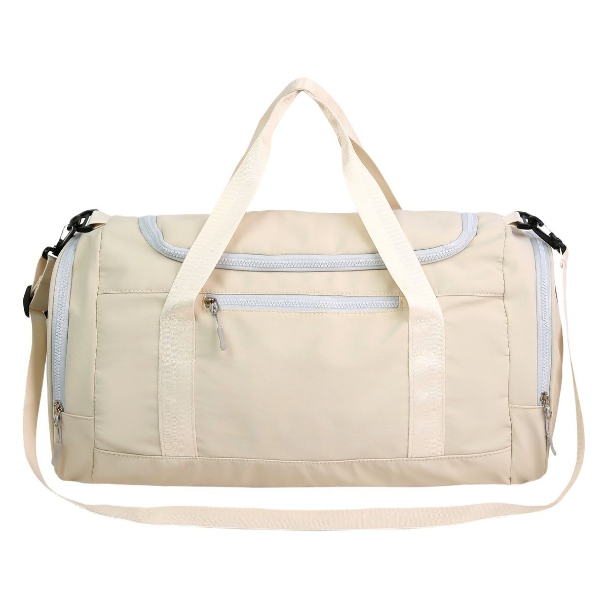 TIOZONEY - Bolsa Gran Capacidad Para Viajes Hombres Y Mujeres Deportes - Blanco