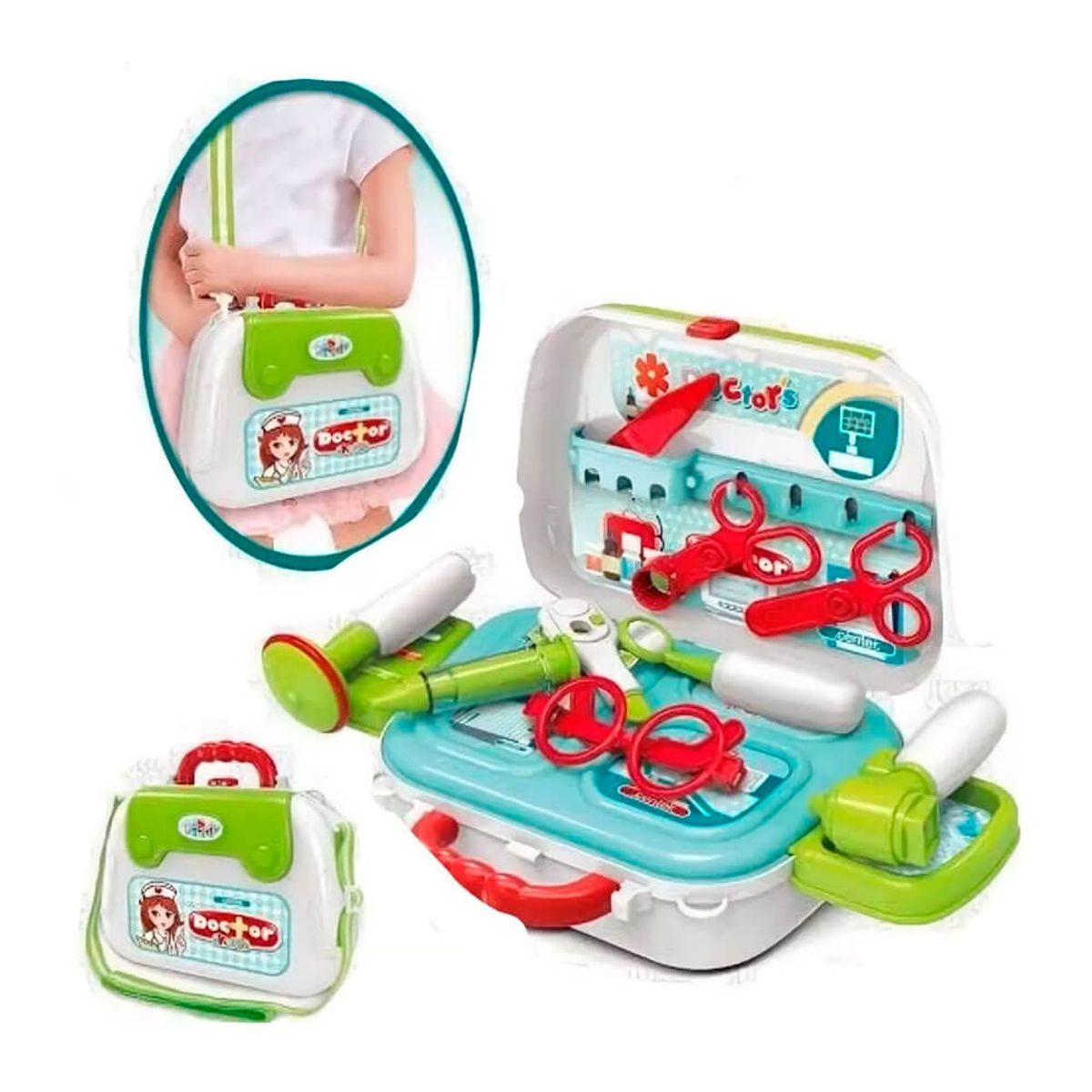MORITA BAG STORE - SET DE DOCTOR PORTATIL JUGUETE PARA NIÑOS EDUCATIVO Y CREATIVO