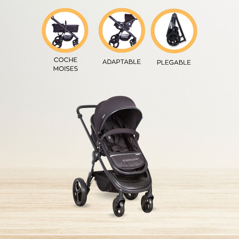 INFANTI - Coche Para Bebe Travel System INFANTI «VIBE» Black