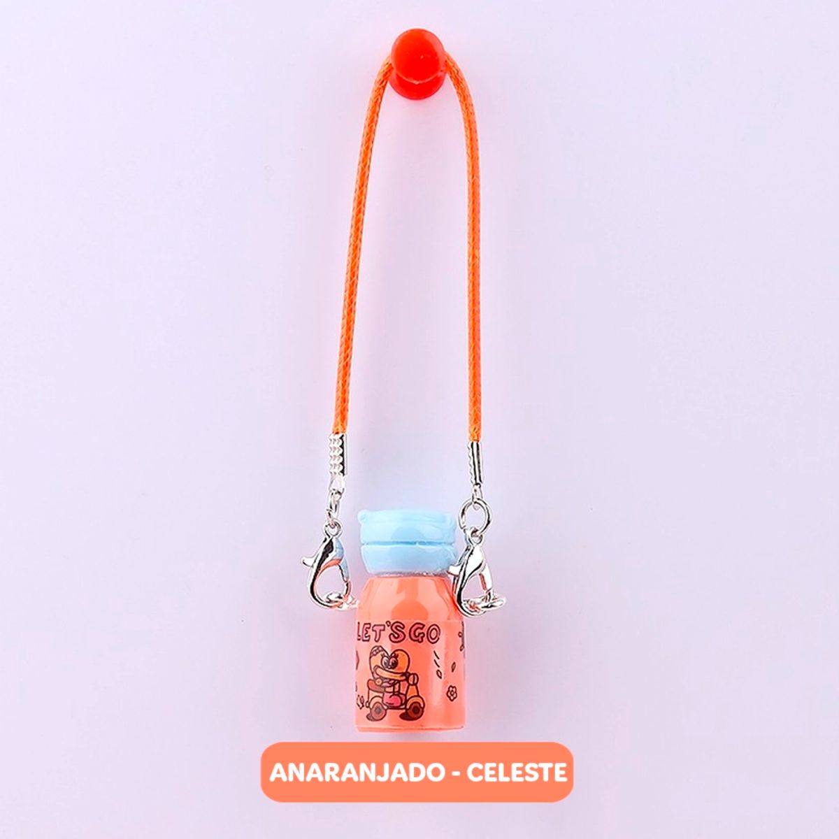 POP MART - Accesorio Labubu Tomatodo Anaranjado y Tapa Celeste