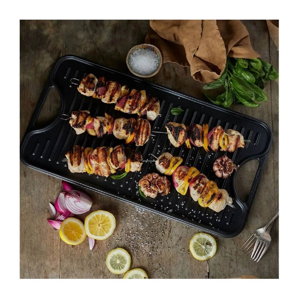 RECORD - Plancha Grill RECORD Hierro Fundido 51x25