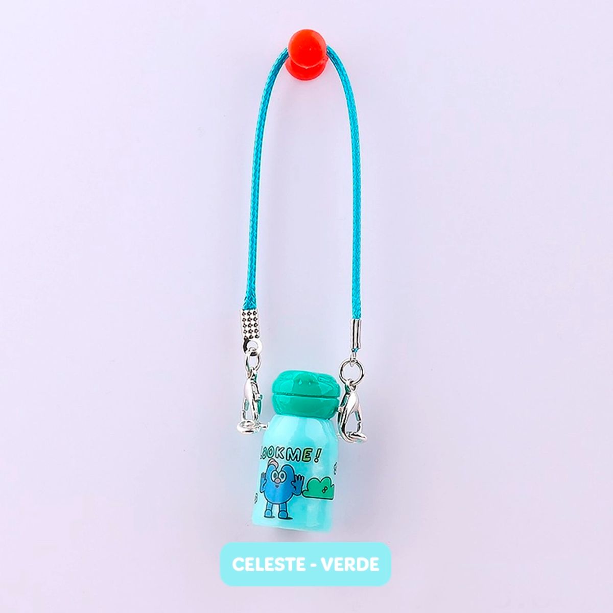 POP MART - Accesorio Labubu Tomatodo Celeste y Tapa Verde