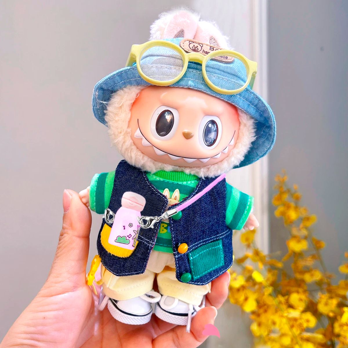 POP MART - Accesorio Labubu Tomatodo Lila y Tapa Rosado