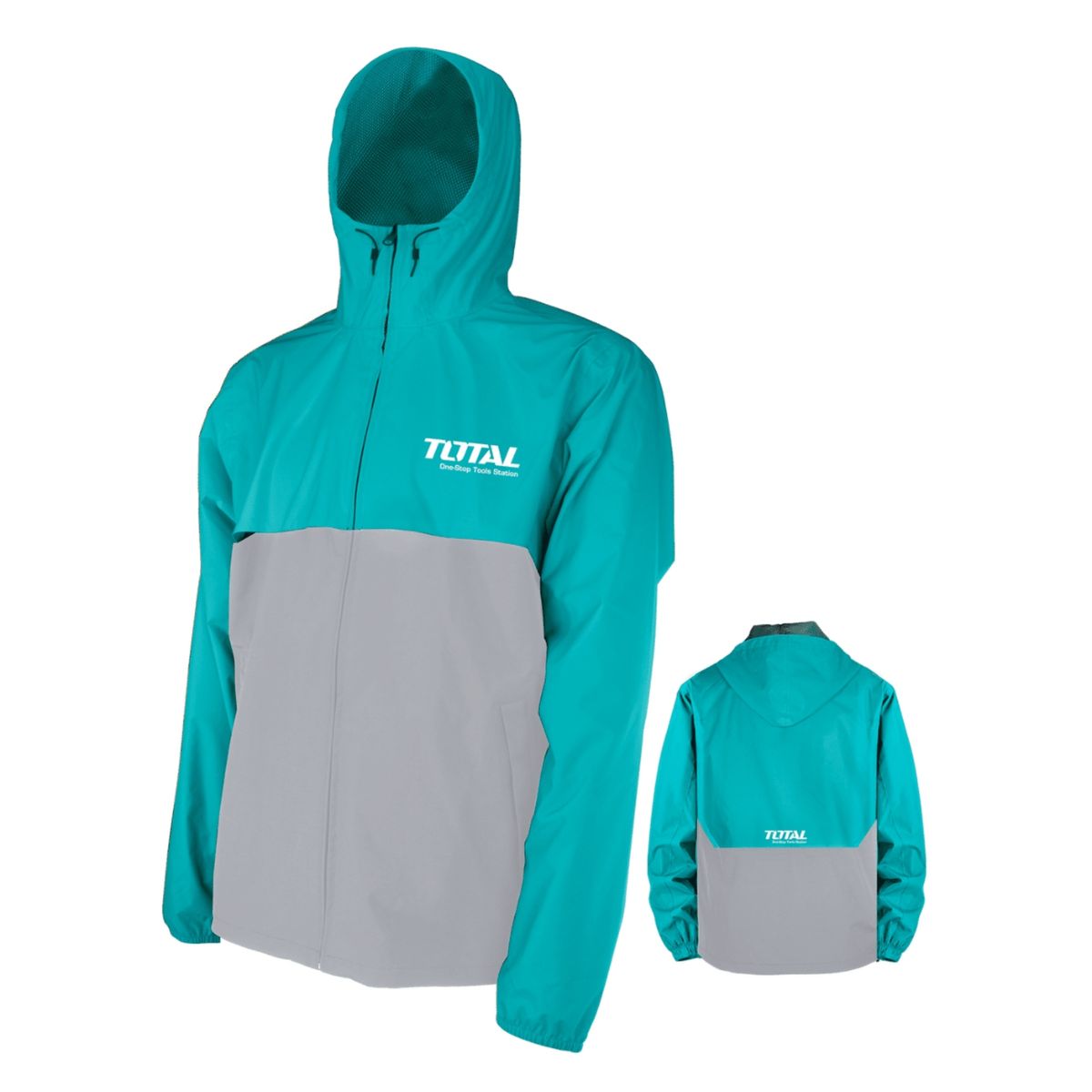 TOTAL TOOLS - CASACA IMPERMEABLE CORTA VIENTO XL ALTA CALIDAD