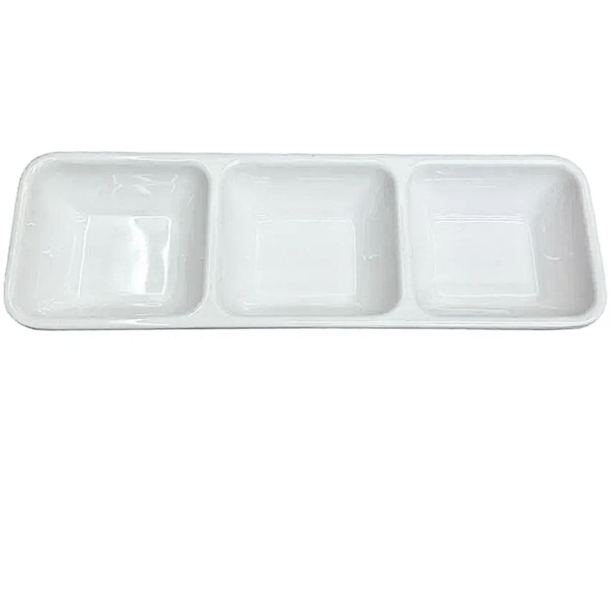 ICHIMATSU - Set de 6 piezas Salsera Cuadrad. 3 Div. 22x7 cm Melamine Clarity- Ichimatsu