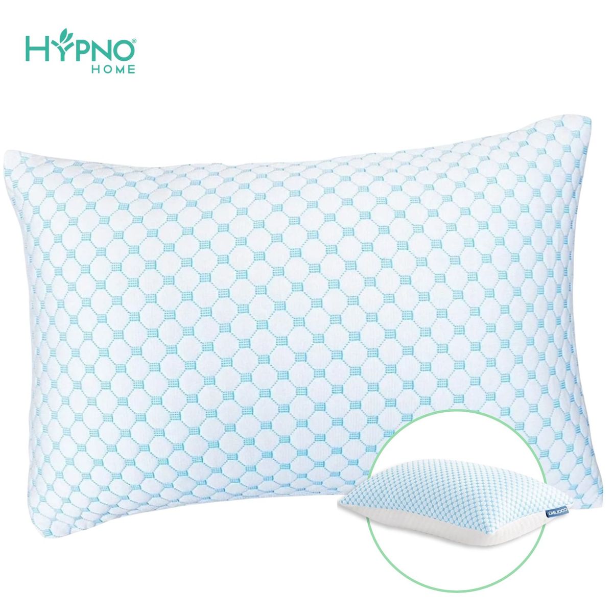HYPNO HOME - Almohada Regulable de Memory Foam Ice Silk 50x70cm
