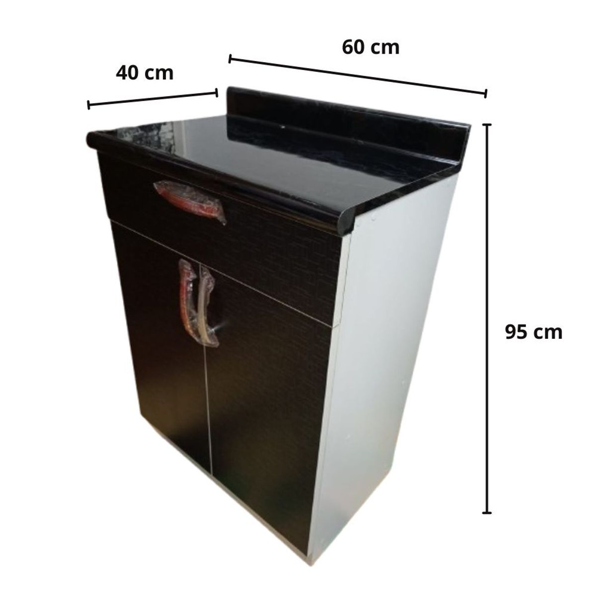 START FG - Repostero alacena Mueble de cocina Griego Negro