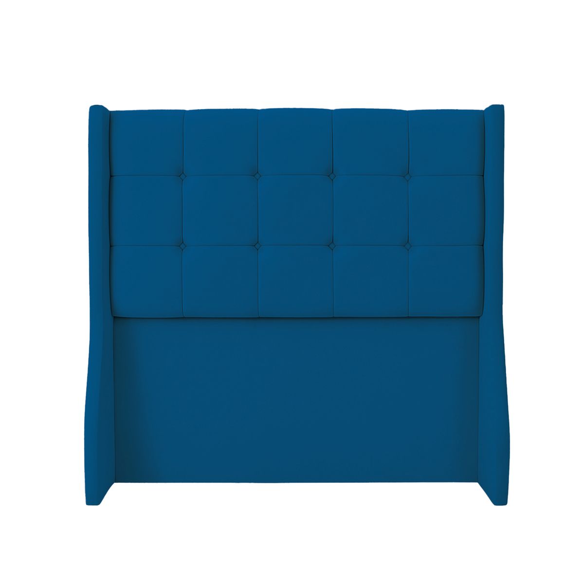 GENERICO - Combo Cama tapizada Cielo - 15plz Azul + colchón semiortopédico