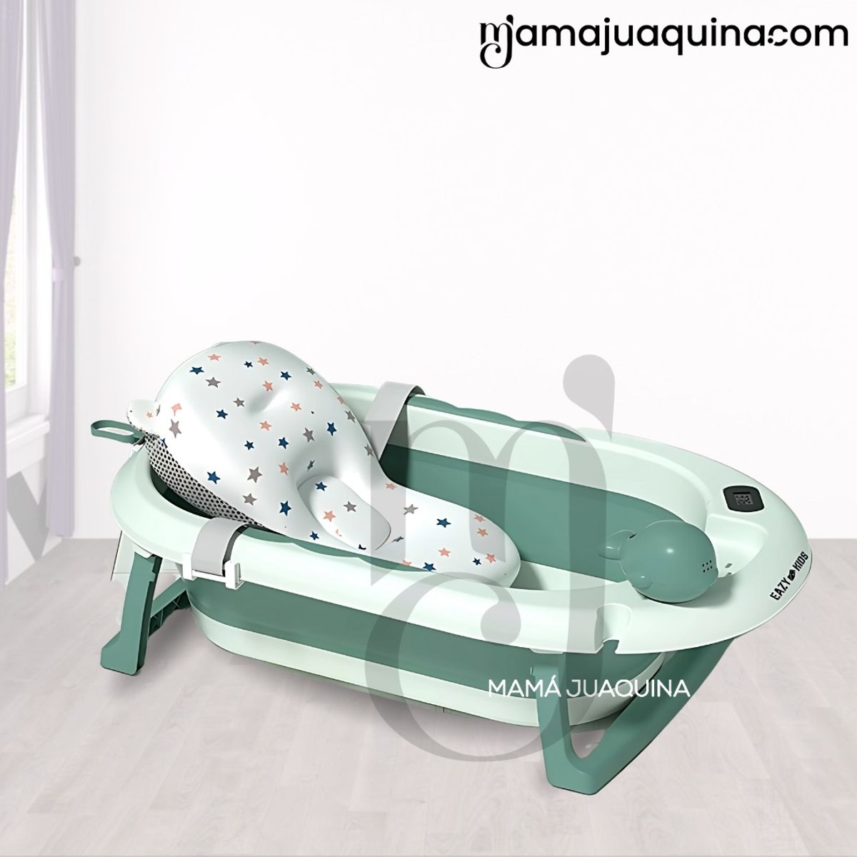 Baby - Bañera Plegable con Regadera «JADDE ROSSI» Green