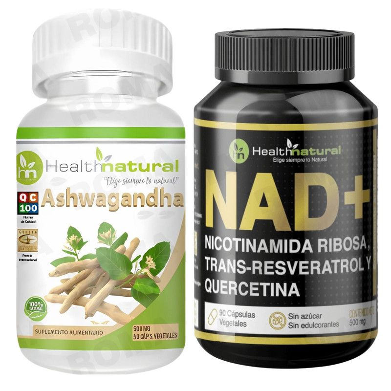 HEALTHNATURAL - ASHWAGANDHA HEALTHNATURAL 500MG + NAD+ HEALTHNATURAL 500MG