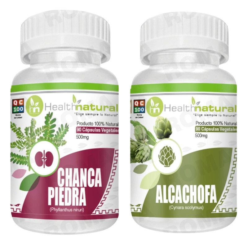 HEALTHNATURAL - CHANCA PIEDRA HEALTHNATURAL 500MG + ALCACHOFA HEALTHNATURAL 500MG