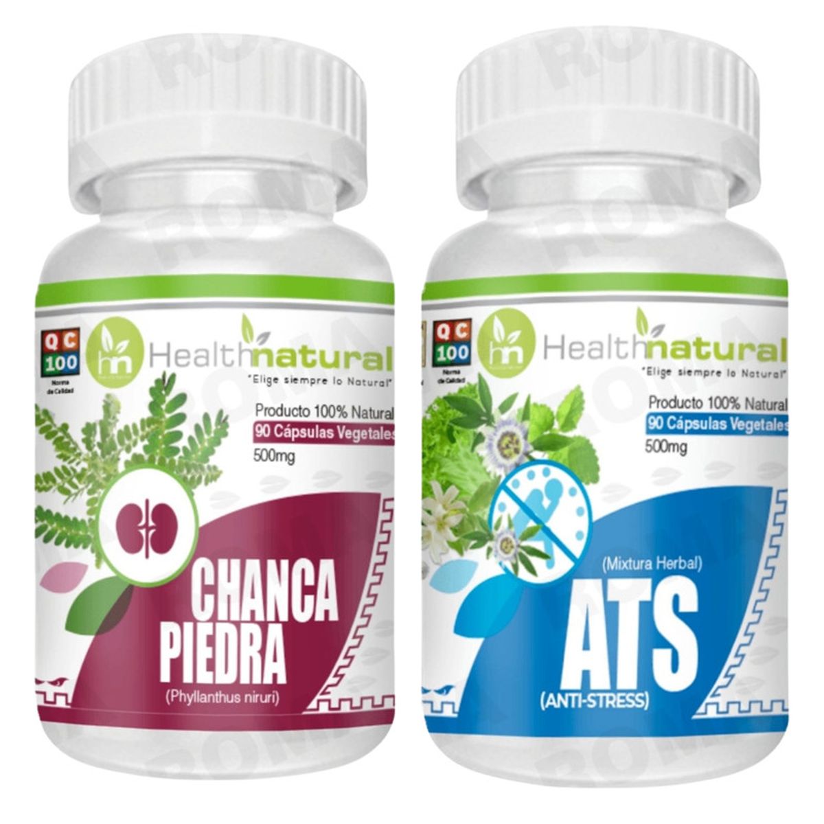 HEALTHNATURAL - CHANCA PIEDRA HEALTHNATURAL 500MG + ATSANTI-STRESHEALTHNATURAL 500MG