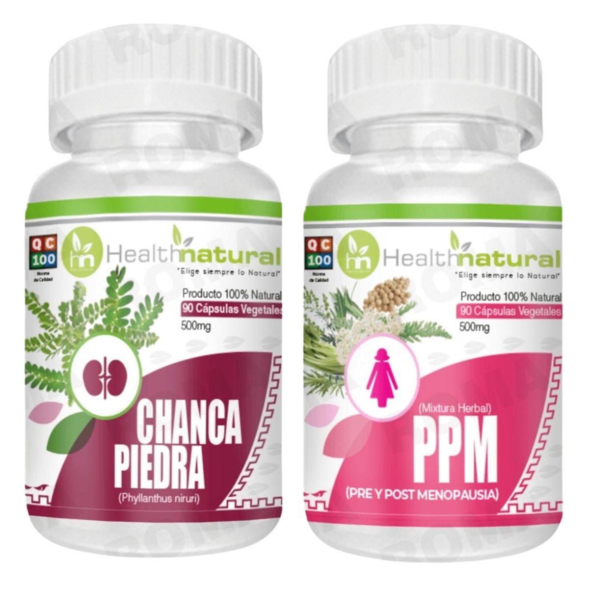 HEALTHNATURAL - CHANCA PIEDRA HEALTHNATURAL 500MG + PPMPRE Y POST MENOPAUSIA HEALTHNATURAL 500MG