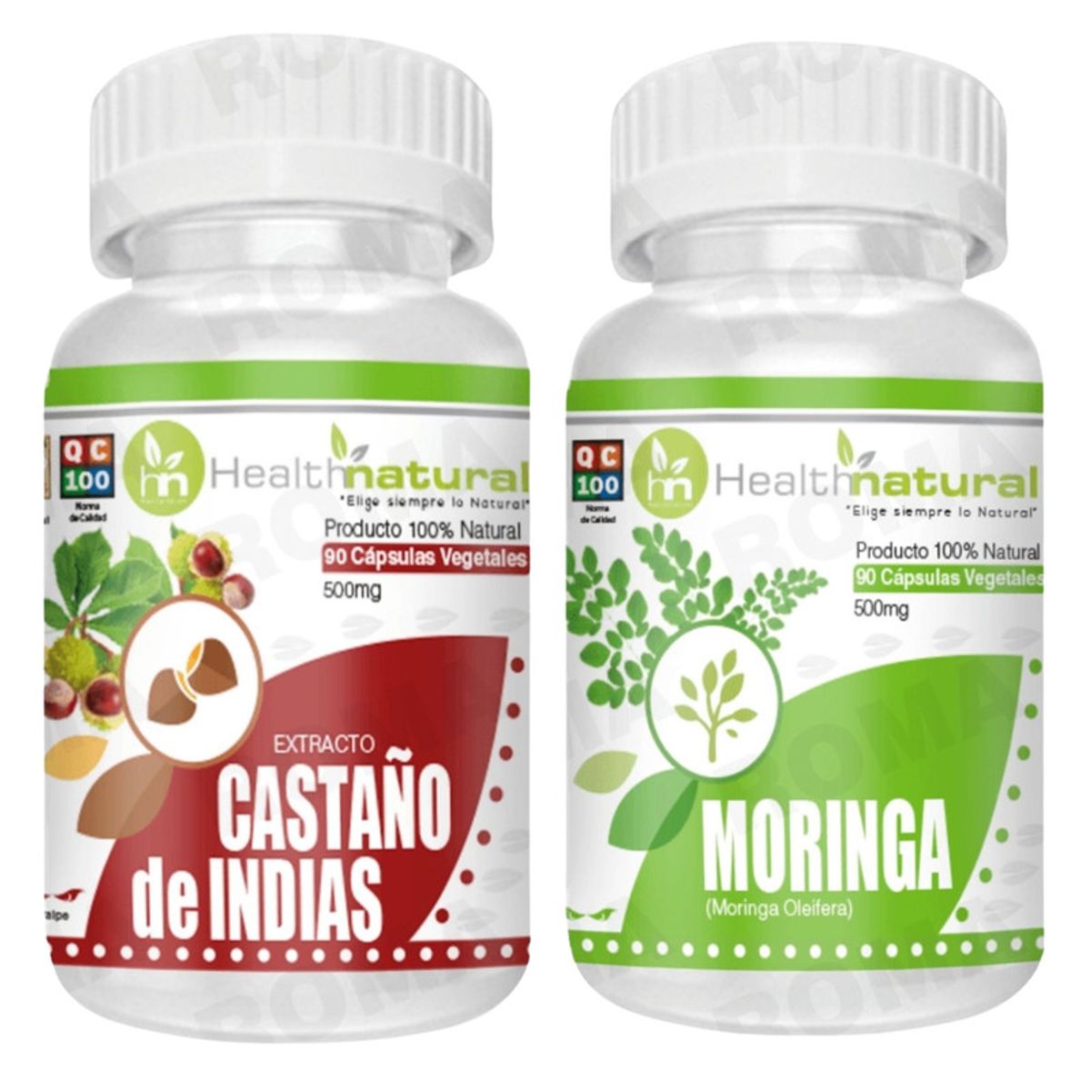 HEALTHNATURAL - CASTAÑO DE INDIAS HEALTHNATURAL 500MG + MORINGA HEALTHNATURAL 500MG