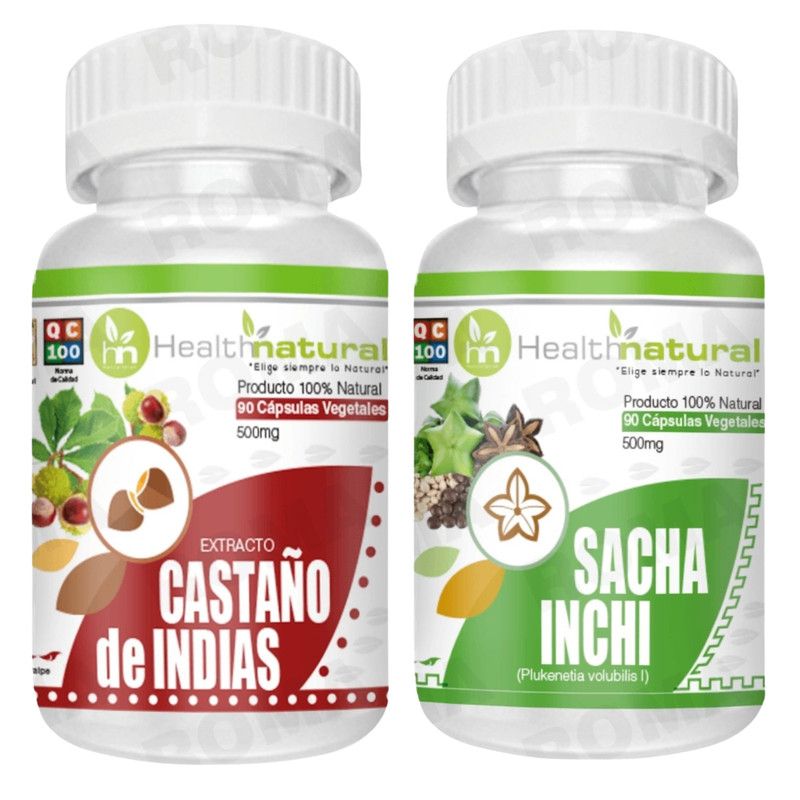 HEALTHNATURAL - CASTAÑO DE INDIAS HEALTHNATURAL  + SACHA INCHI HEALTHNATURAL 500MG