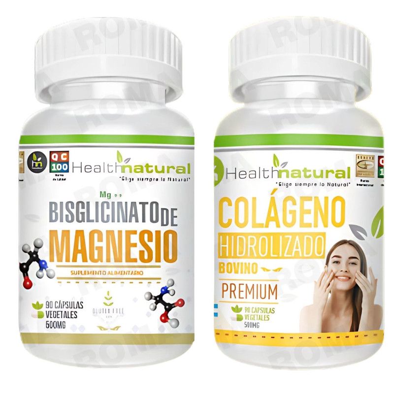 HEALTHNATURAL - BISGLICINATO MAGNESIO + COLÁGENO HIDROLIZADO HEALTHNATURAL