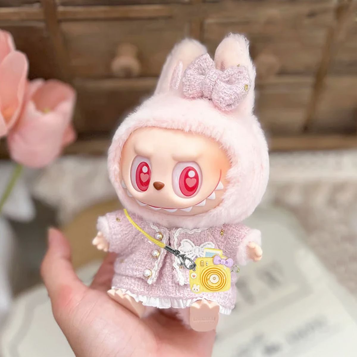 POP MART - Accesorio para Labubu Cámara Fotográfica Color Amarillo