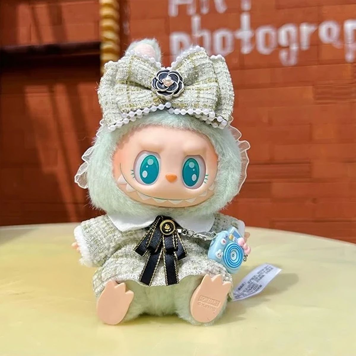 POP MART - Accesorio para Labubu Cámara Fotográfica Color Celeste