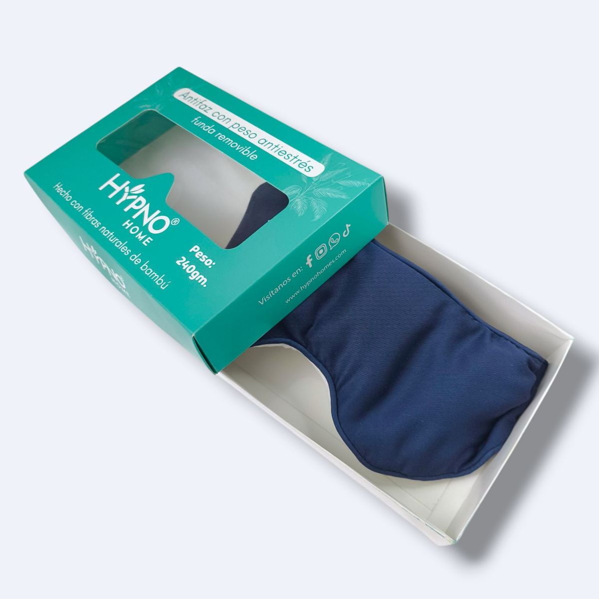 HYPNO HOME - Antifaz Con Peso Antiestrés Hypno Pack x2 Unds 240g