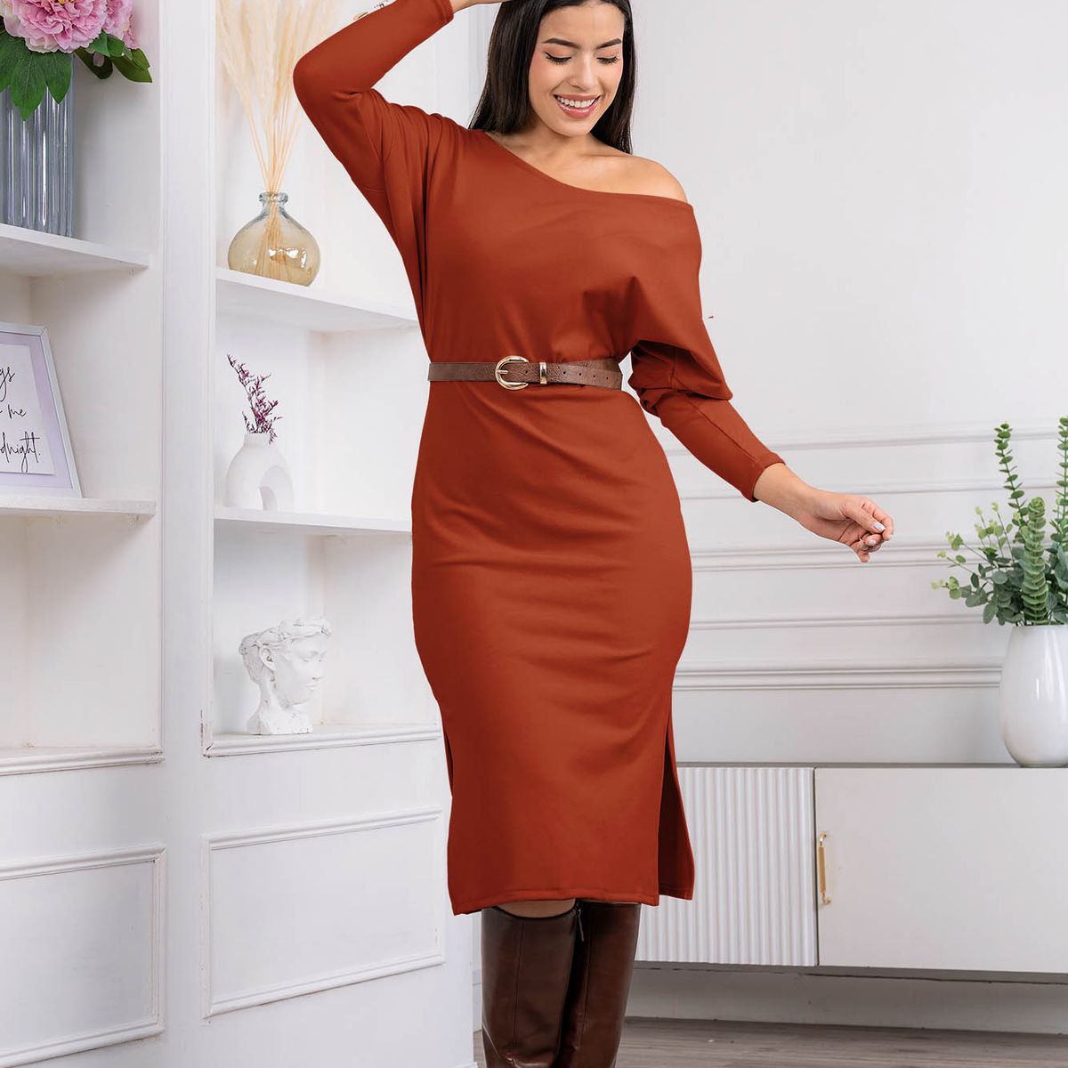 ARMA TU LOOK - VESTIDO ASHLEY MANGA MURCIELAGO CON BOTONES EN MANGAS