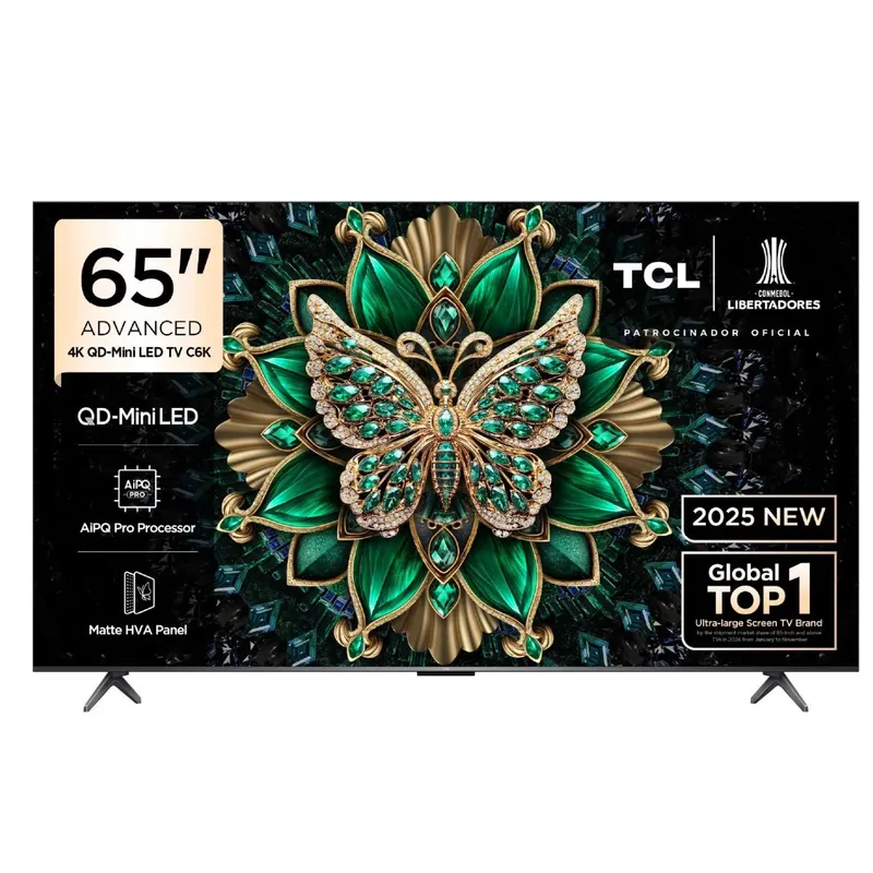 TCL - Televisor TCL Mini LED 65" QD UHD 4K Smart Google TV 65C6K - Nuevo 2025