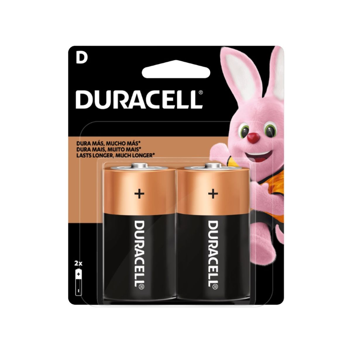 DURACELL - Pilas D Duracell x2 Unid 15V Zinc Carbón Linterna Juguetes Radio