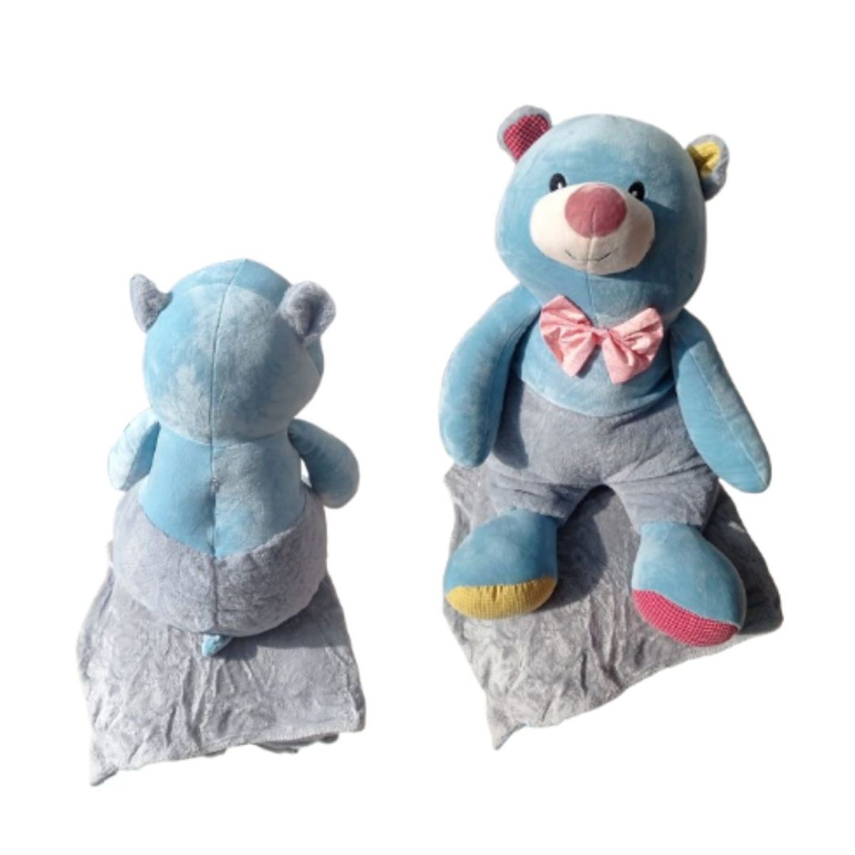 GENERICO - PELUCHE MANTA CON DISEÑO DE OSITO