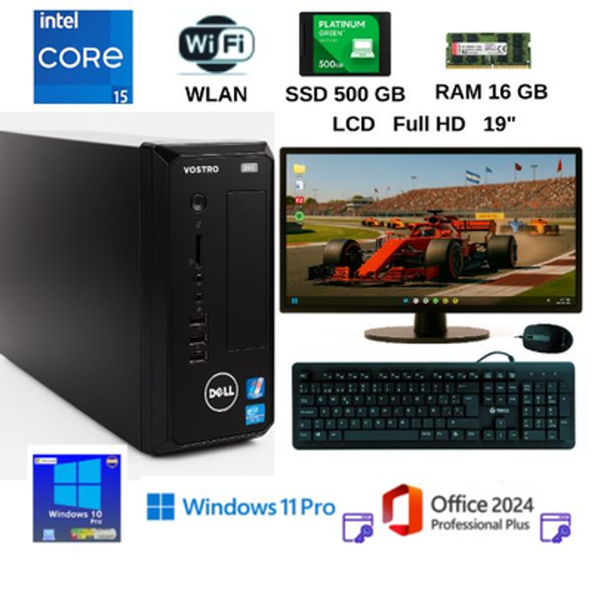 DELL - Computadora completa Dell D06S I5 , 16GB RAM , SSD 500GB + Windows 11P y Office 2024PP