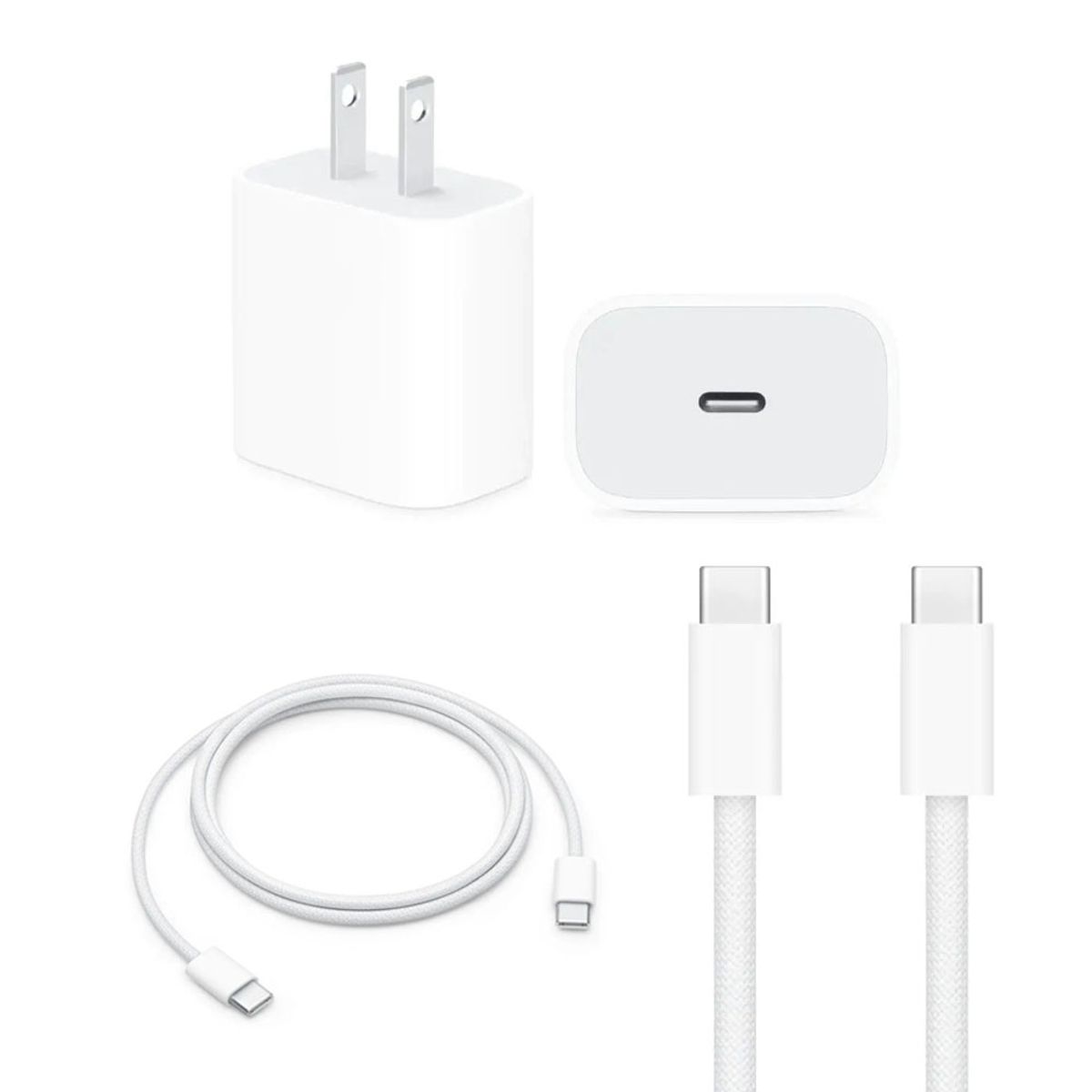 OEM - Cargador 20W USB-C con Cable Tipo C a C para iPhone