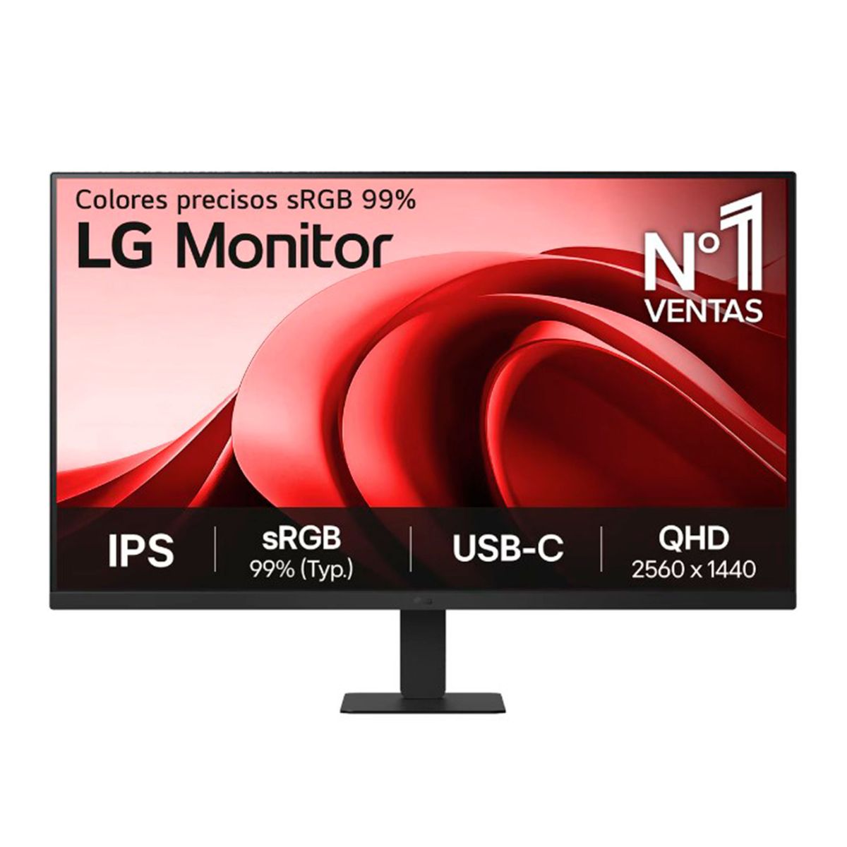LG - MONITOR LG 32 QHD 2560 x 1440 IPS 100HZ 5MS USB-C-HDMI PN 32U631A