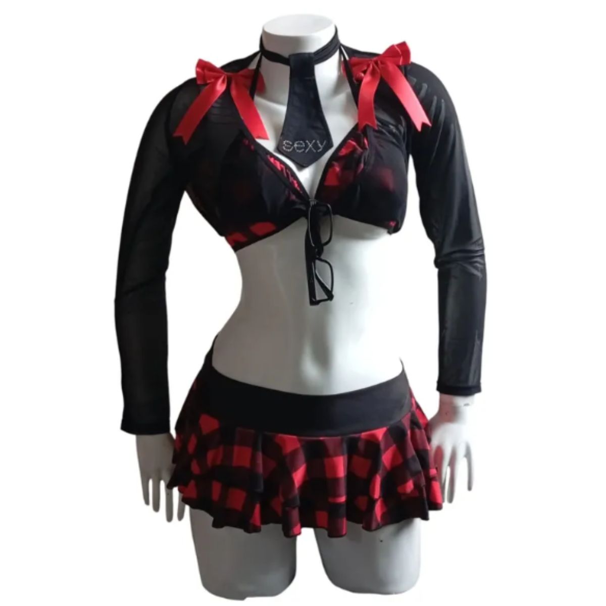 GENERICO - DISFRACES LENCERIA SEXY DE COLEGIALA EN TALLAS S-M-L