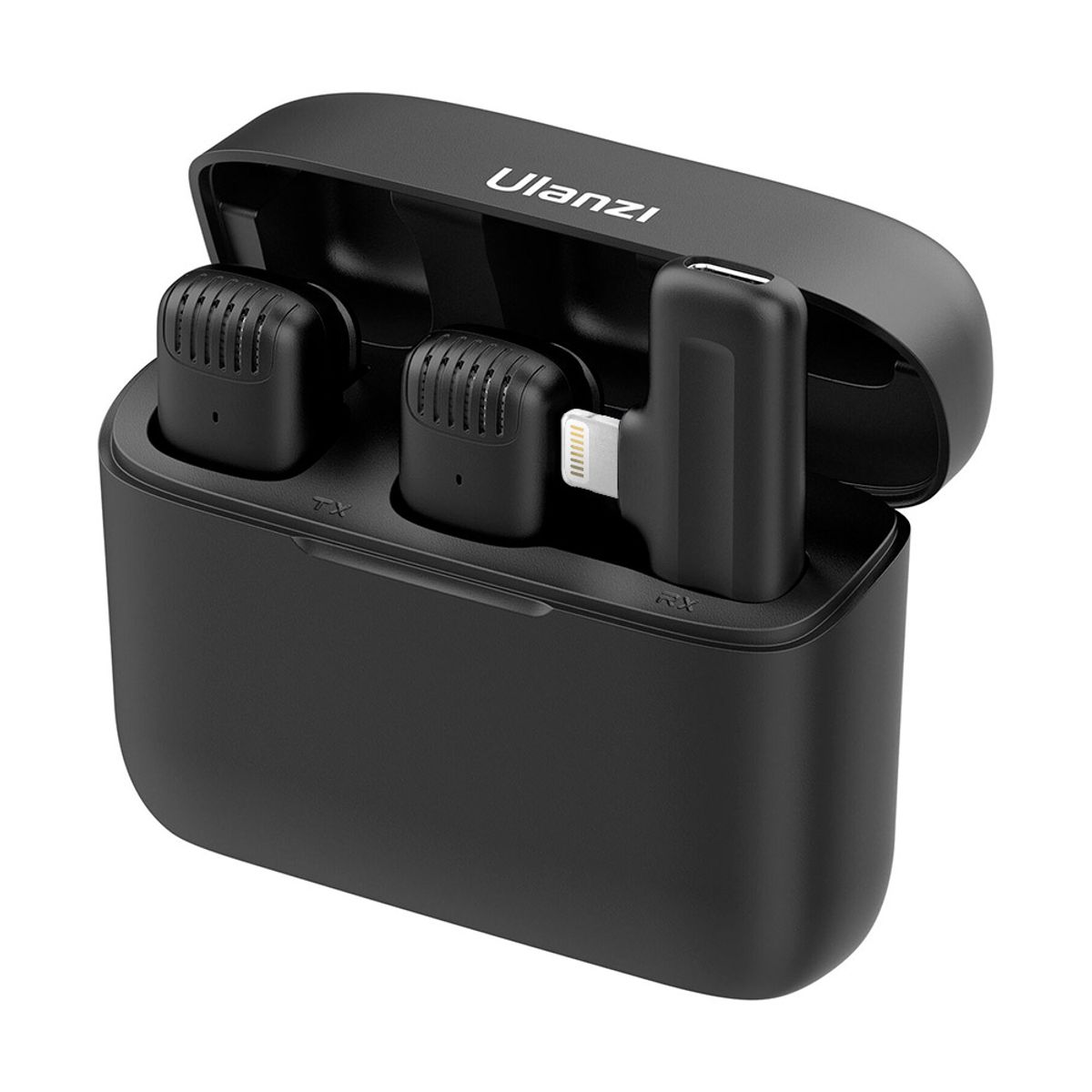 ULANZI - Micrófono Doble de Solapa Ulanzi J12 Inalámbrico para iPhone