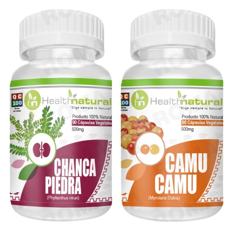 HEALTHNATURAL - CHANCA PIEDRA HEALTHNATURAL 500MG + CAMU CAMU HEALTHNATURAL 500MG