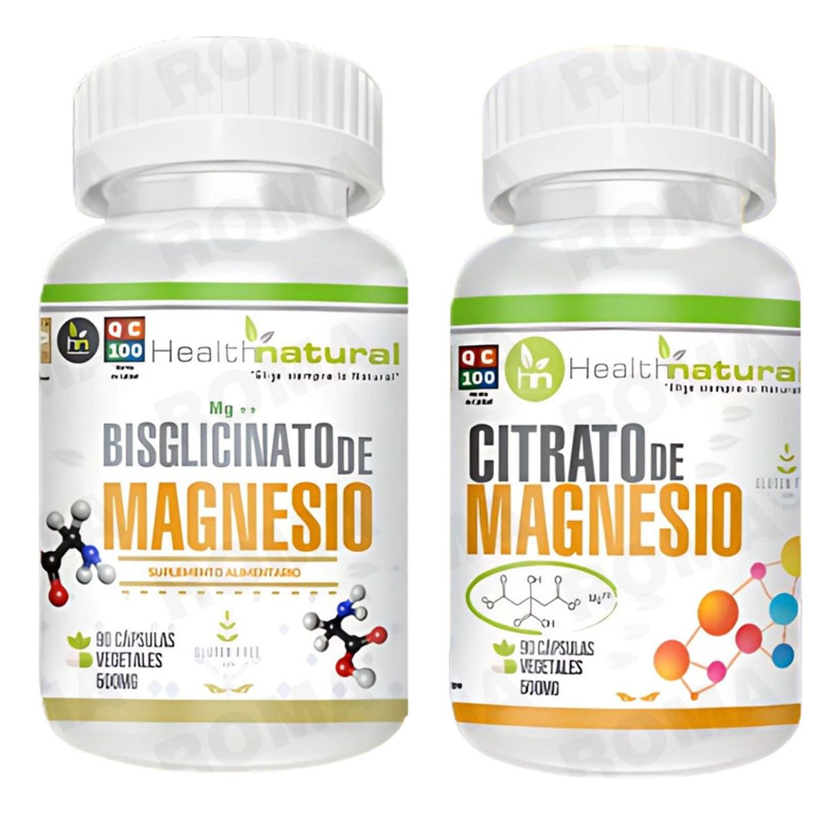 HEALTHNATURAL - BISGLICINATO MAGNESIO HEALTHNATURAL + CITRATO MAGNESIO HEALTHNATURAL