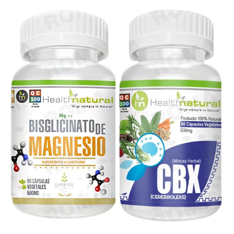 HEALTHNATURAL - BISGLICINATO DE MAGNESIO HEALTHNATURAL + CBXCEREBROLEXSHEALTHNATURAL