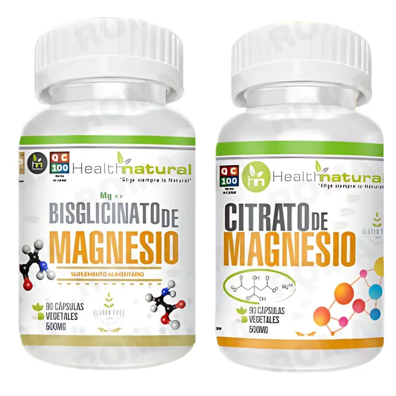 HEALTHNATURAL - BISGLICINATO MAGNESIO HEALTHNATURAL + CITRATO MAGNESIO HEALTHNATURAL