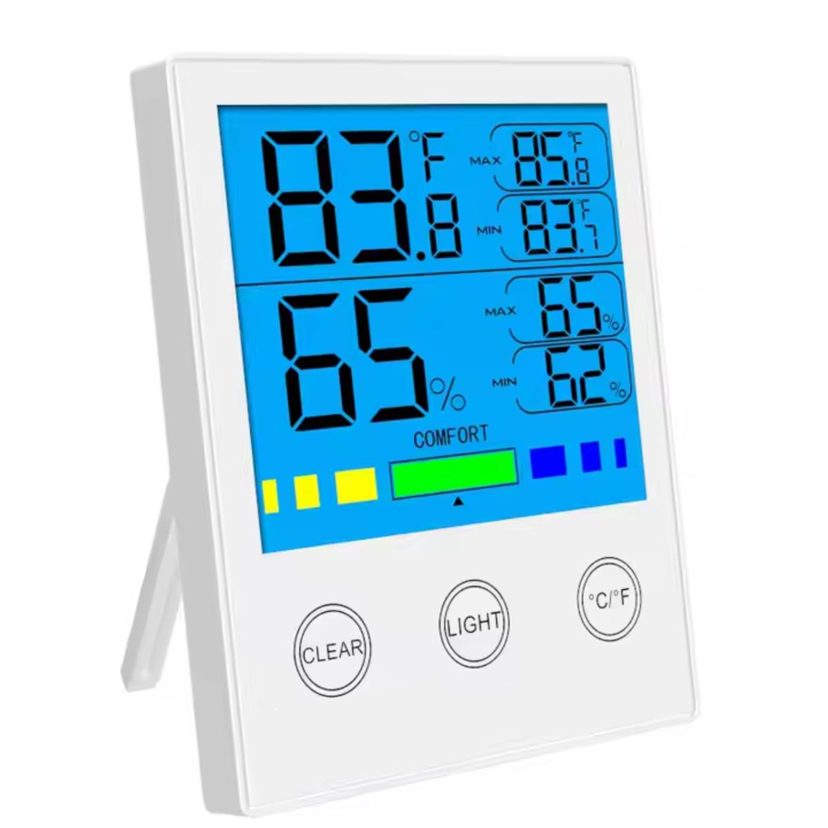 GENERICO - TERMOHIGRÓMETRO DIGITAL TERMÓMETRO MEDIDOR DE HUMEDAD