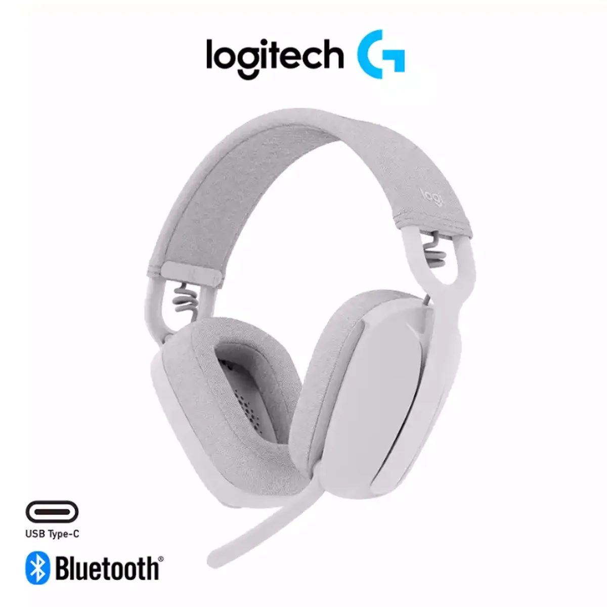 LOGITECH - Audifono con Microfono Bluetooth LOGITECH ZONE VIBE 100 Blanco
