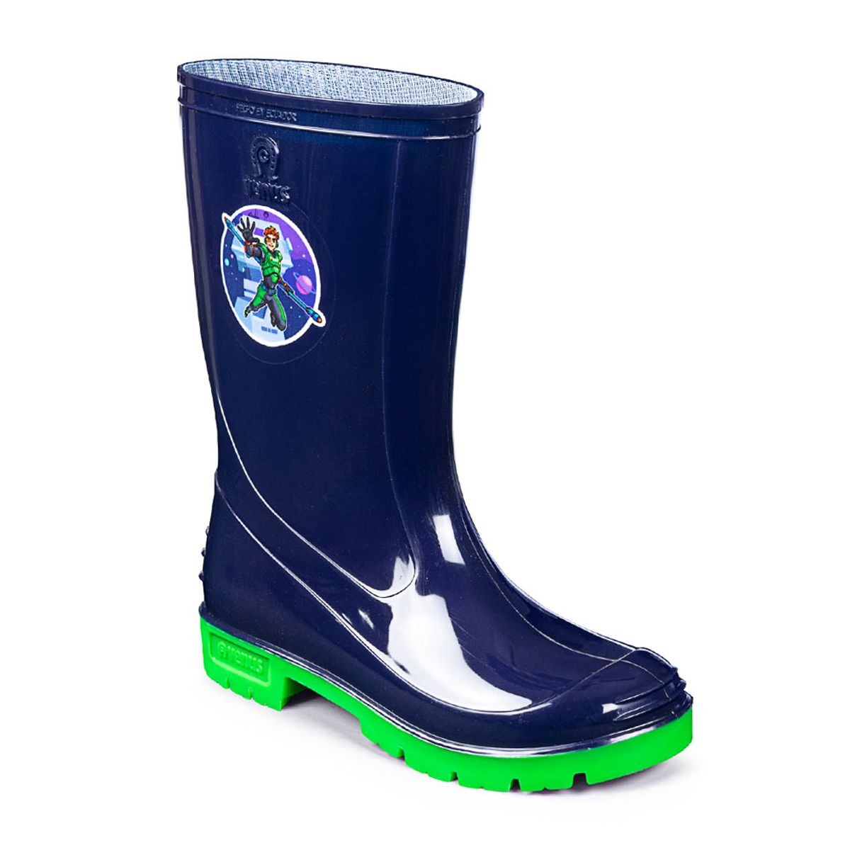 VENUS - BOTA INFANTIL CON STICKER COSMO AZUL