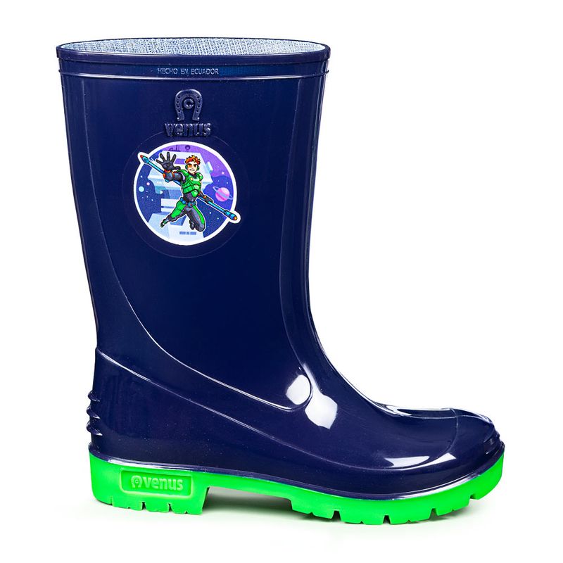 VENUS - BOTA INFANTIL CON STICKER COSMO AZUL