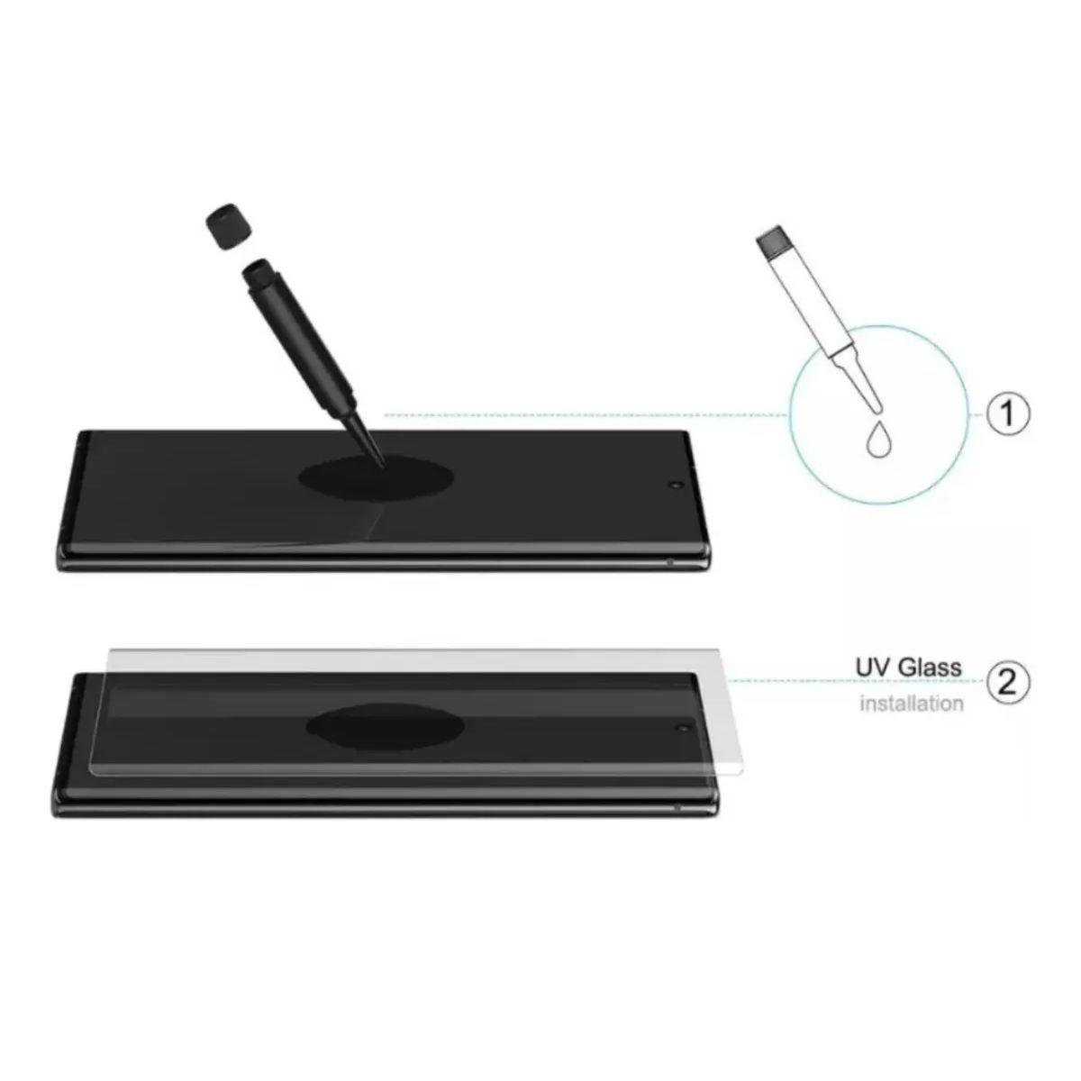 GENERICO - Vidrio Protector de Pantalla UV Liquid para Huawei P40 Pro