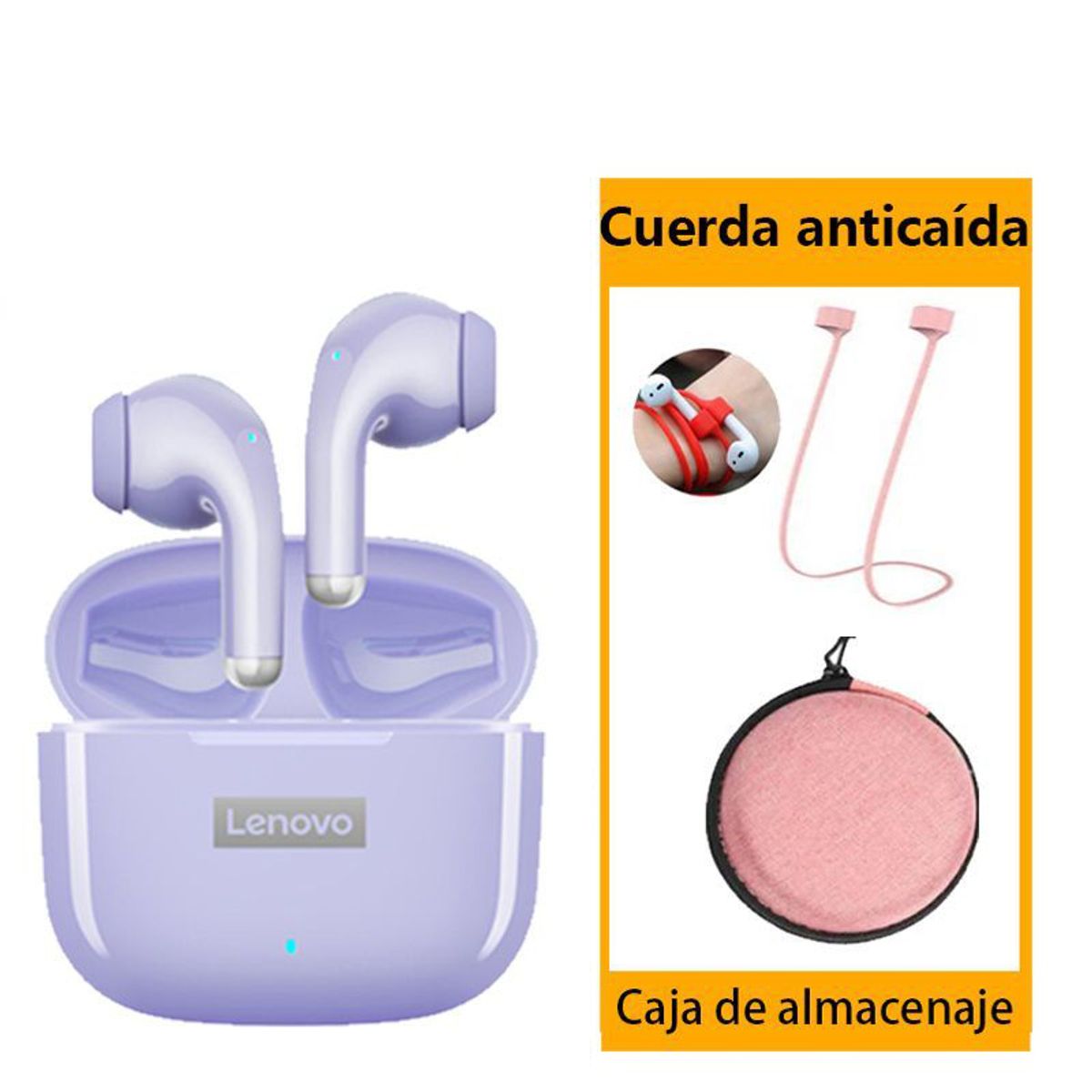 LENOVO - Lenovo LP40 Pro Audífonos TWS y Bolsa de almacenamiento
