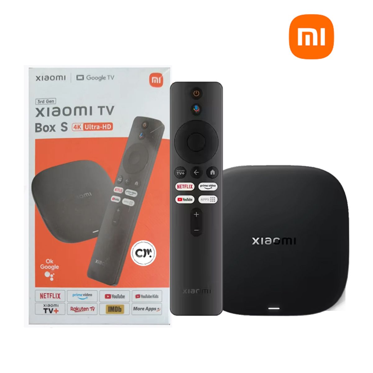 XIAOMI - Xiaomi Mi TV Box S 4K 3rd Gen, Google TV 32GB WiFi 6