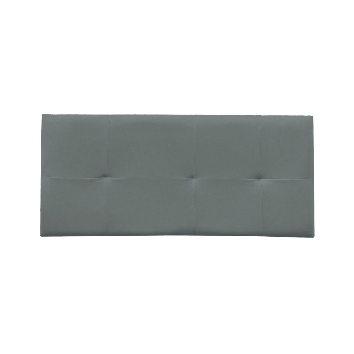 GENERICO - Combo Cama tapizada Sabana - 2plz Gris oscuro + colchón semiortopédico