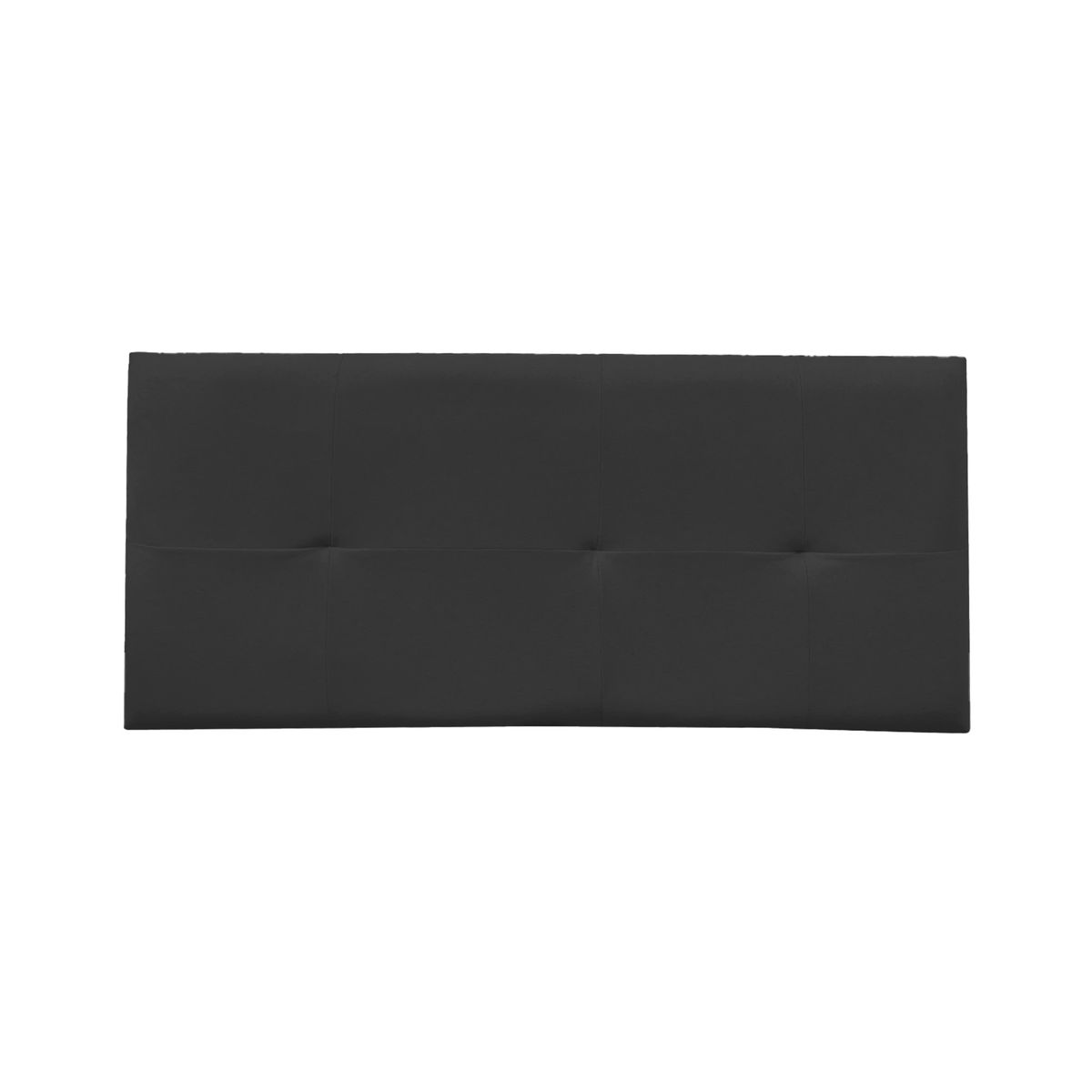 GENERICO - Combo Cama tapizada Sabana - 2plz Negro + colchón semiortopédico